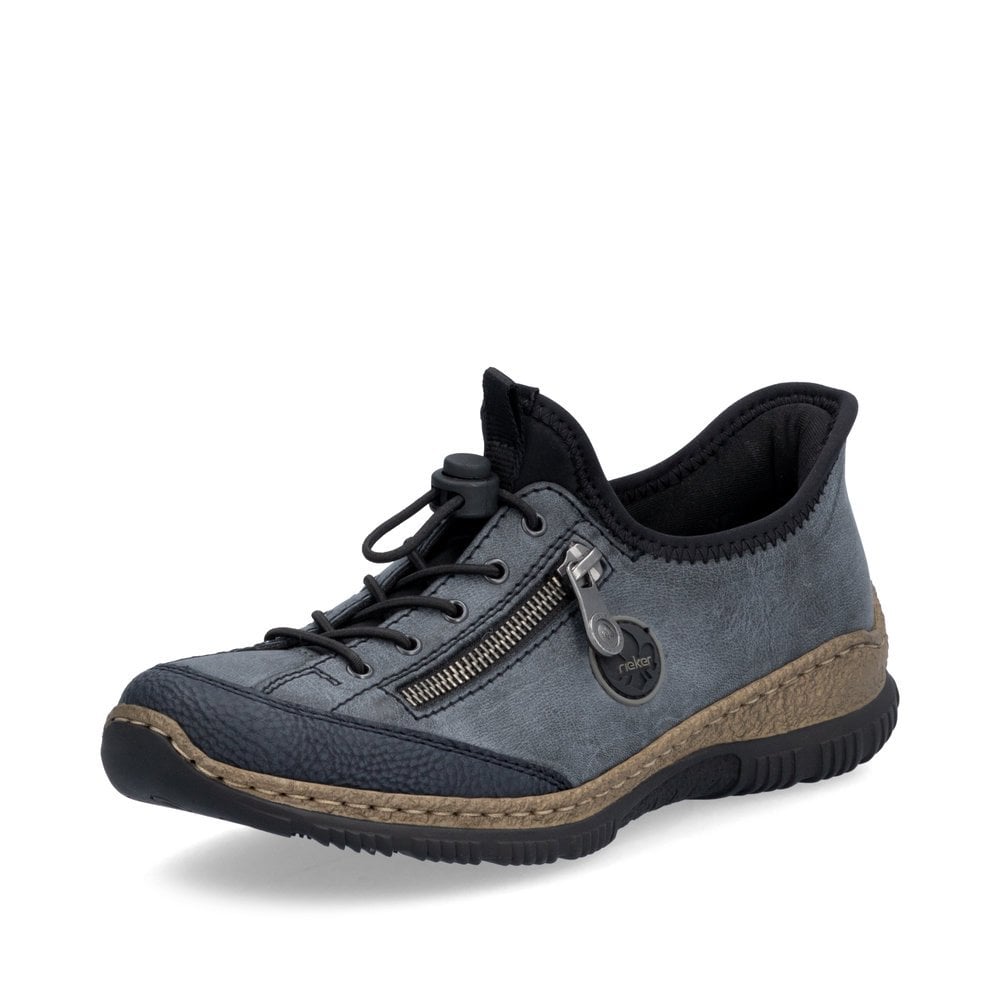 Rieker N3267 Ladies Trainers/ Shoes - Blue