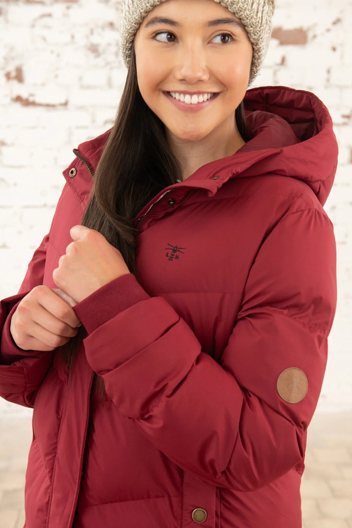 Lighthouse Savannah Padded Coat - Maroon