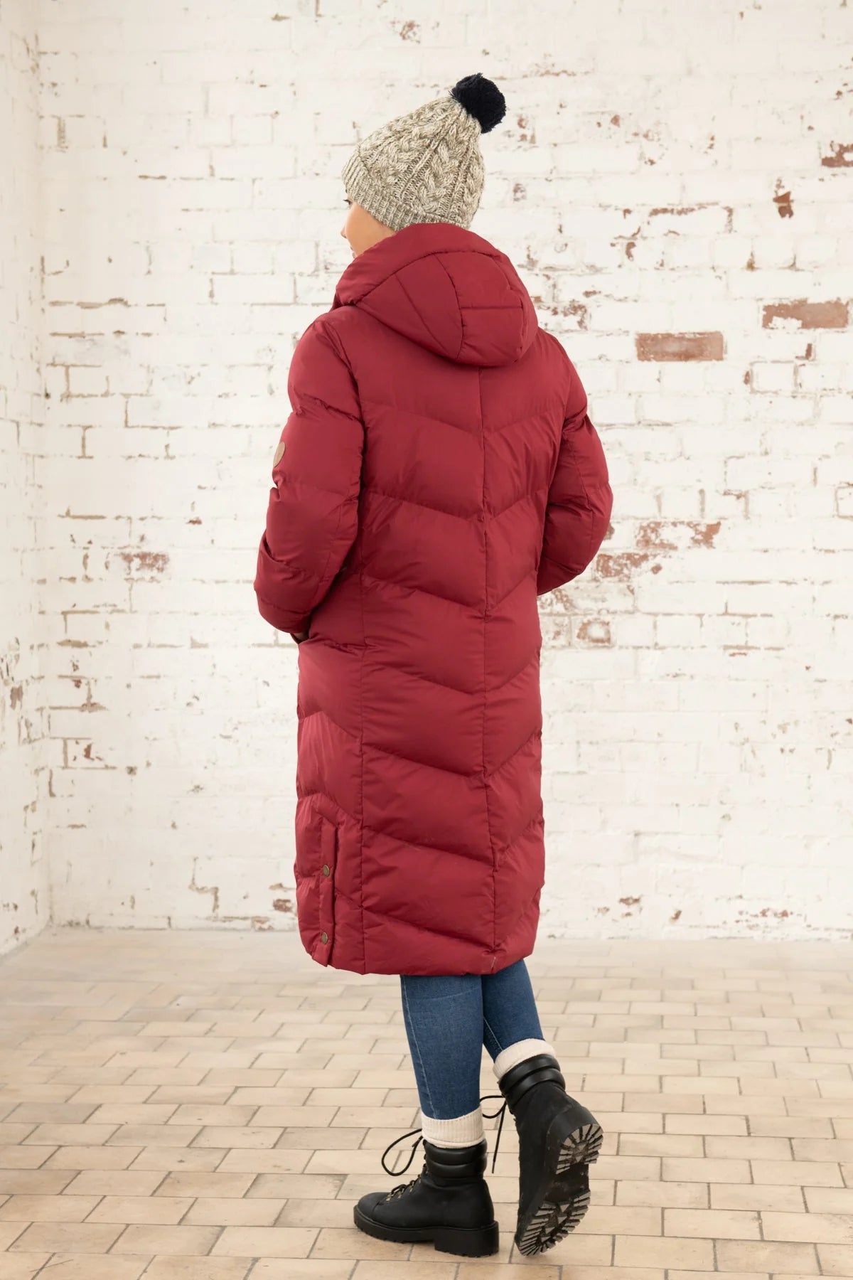 Lighthouse Savannah Padded Coat - Maroon