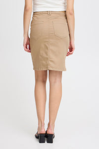 Fransa Lomax Fitted Skirt - Mink