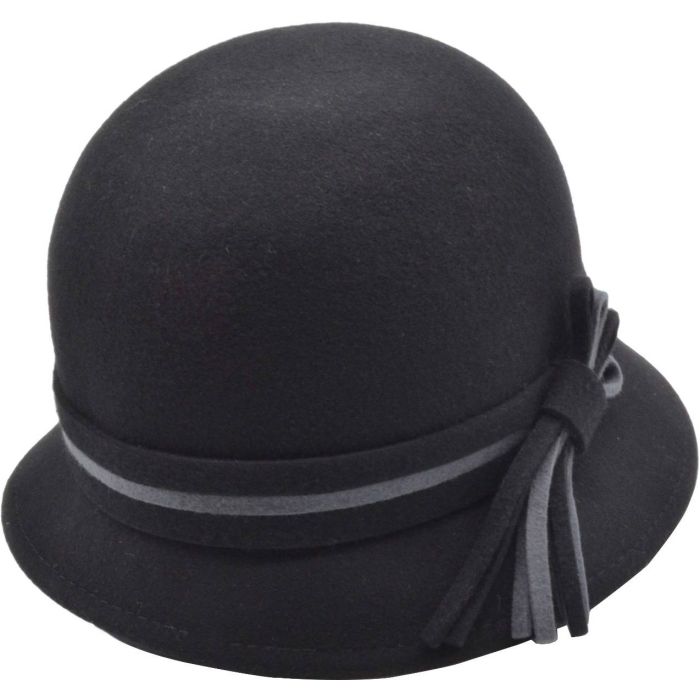 Winter Cloche Hat - Black or Blue