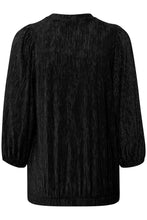 Load image into Gallery viewer, Fransa Madison Metallic Shimmer Top - Black