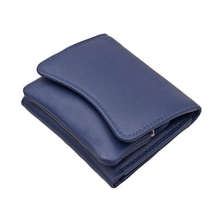 Prime Hide Compact Curvy Leather Purse - Choice of colours