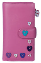 Load image into Gallery viewer, Mala Leather Lucy Large Tab Purse - Choice of colours