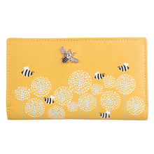 Load image into Gallery viewer, Mala Leather Moonflower Bee Compact Purse