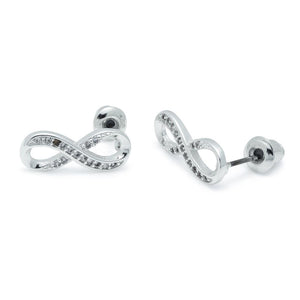 Life Charms Infinity Silver Earrings