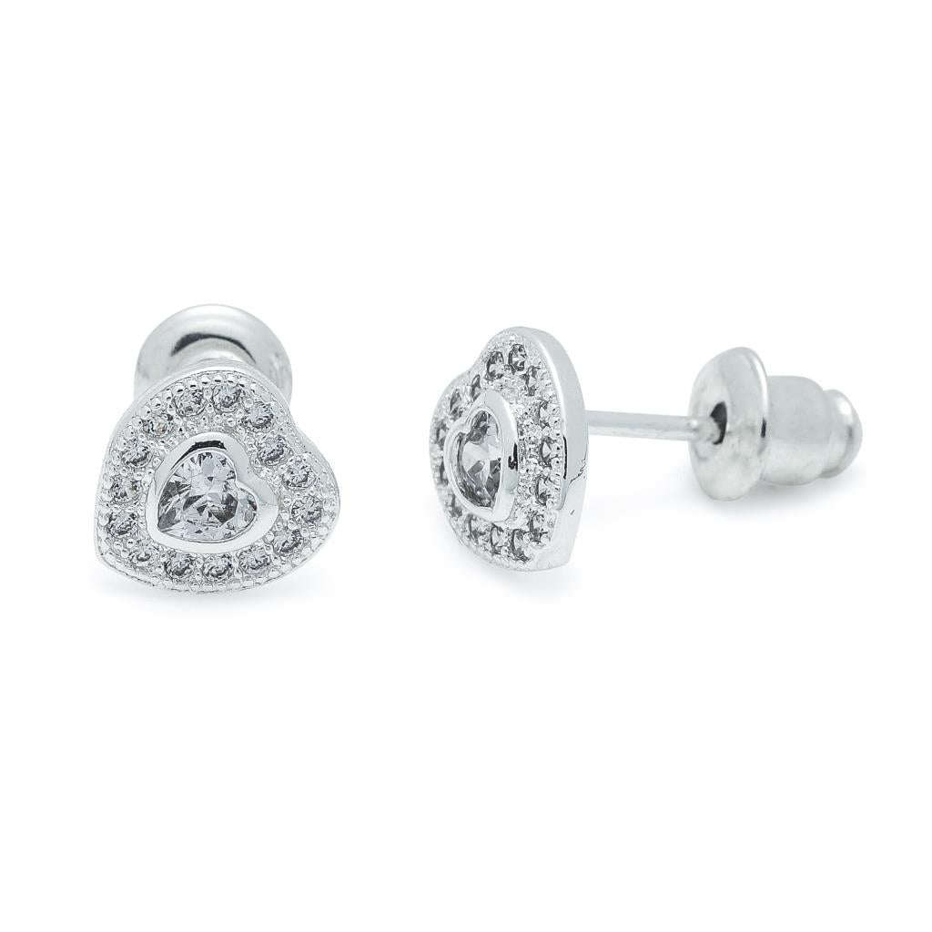 Life Charms Sweetheart Silver Earrings