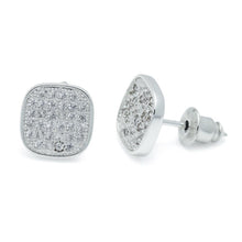 Load image into Gallery viewer, Life Charms Square Stardust Silver Earrings