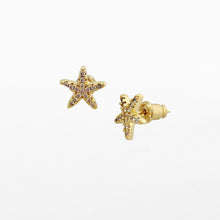 Load image into Gallery viewer, Life Charms Starfish Gold Earrings
