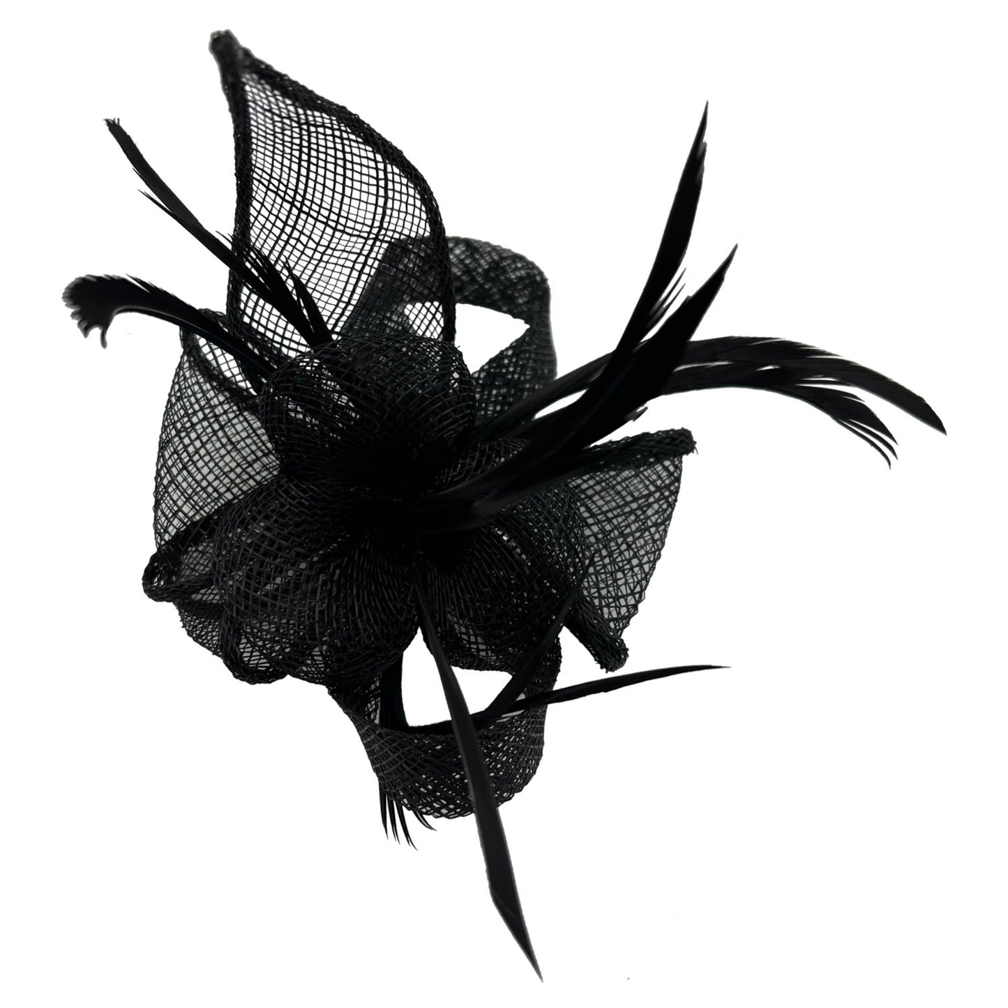 Small Simanay Clip-On Fascinator with Feathers