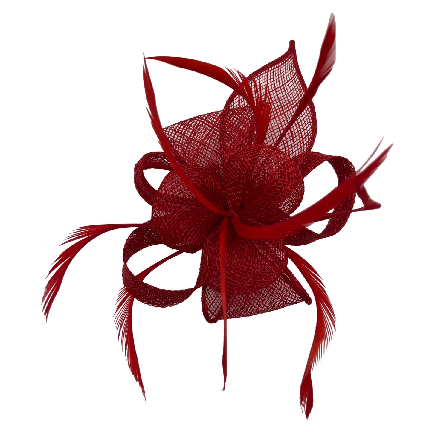 Small Simanay Clip-On Fascinator with Feathers