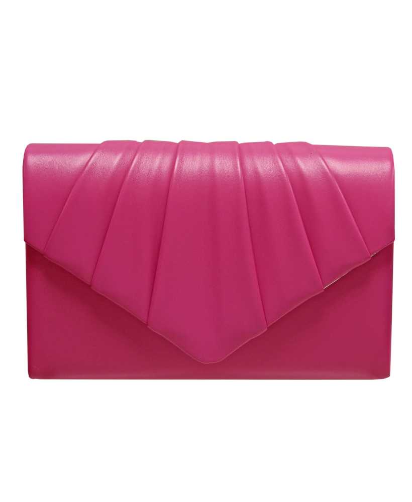 Envy Pleated Flapover Clutch Bag - Choice of Colours