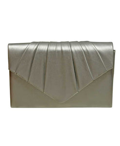 Envy Pleated Flapover Clutch Bag - Choice of Colours
