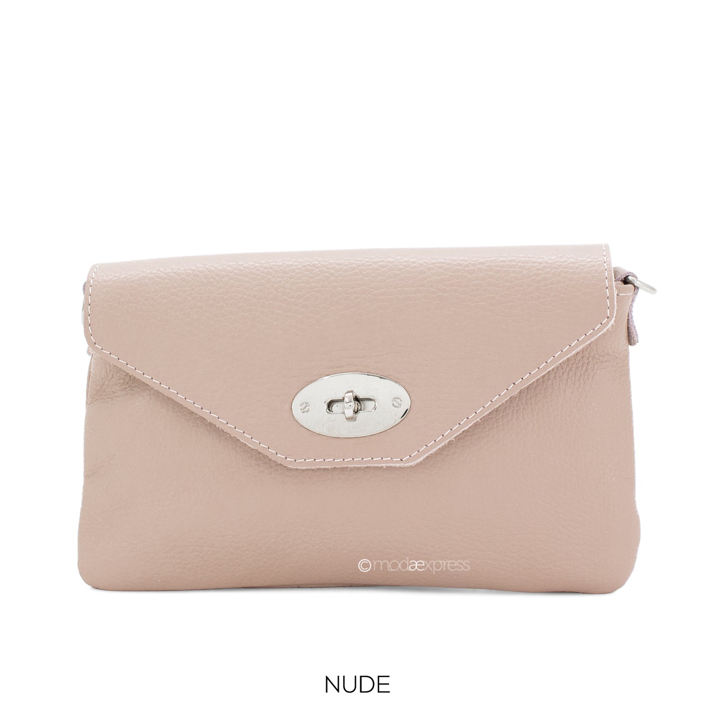 Katy Italian Textured Leather Clutch Bag - Choice of colours