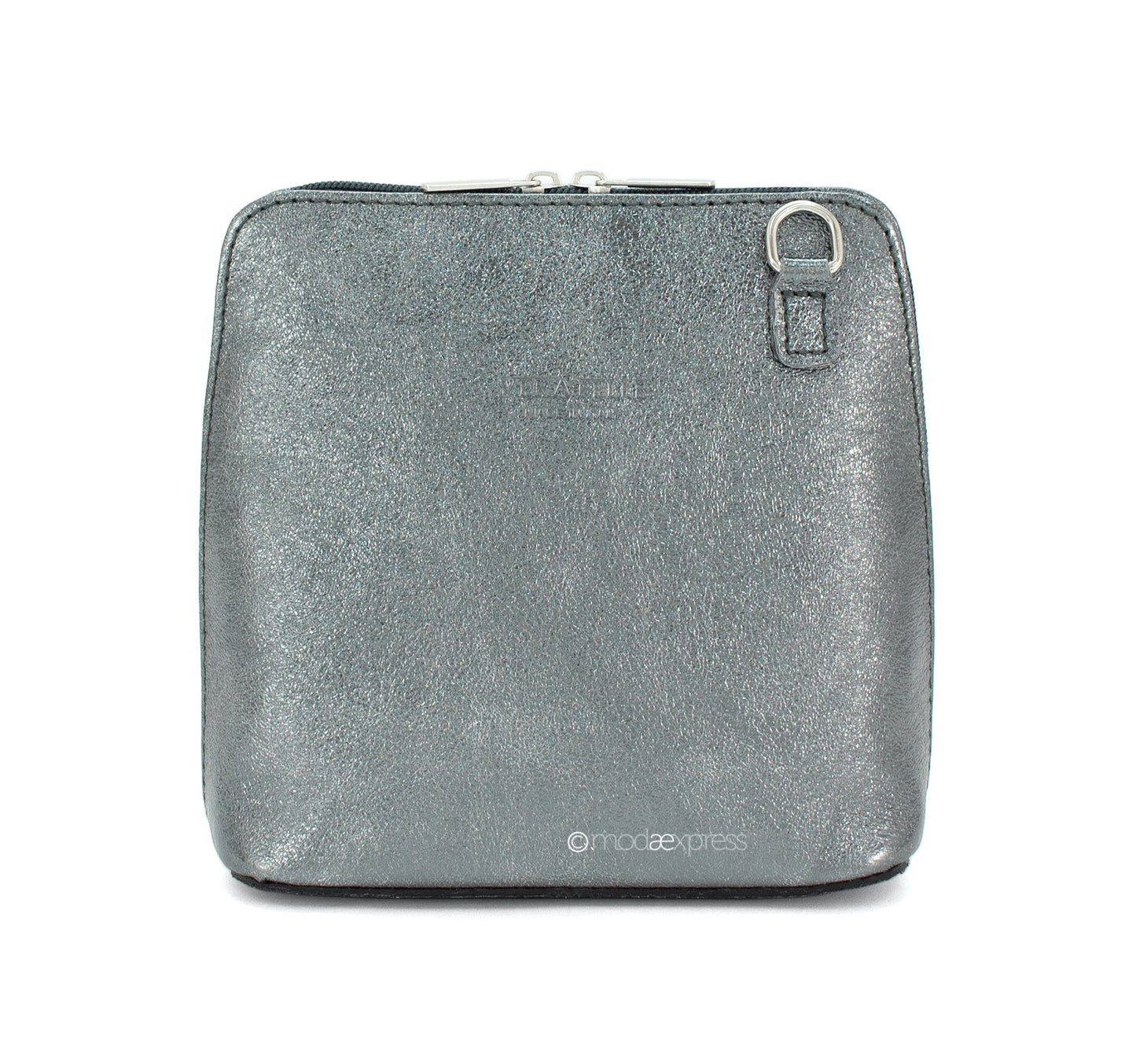 Rhianna Italian Metallic Leather Cross Body Bag - Pretty Swish Accessories Ripley Derbyshire