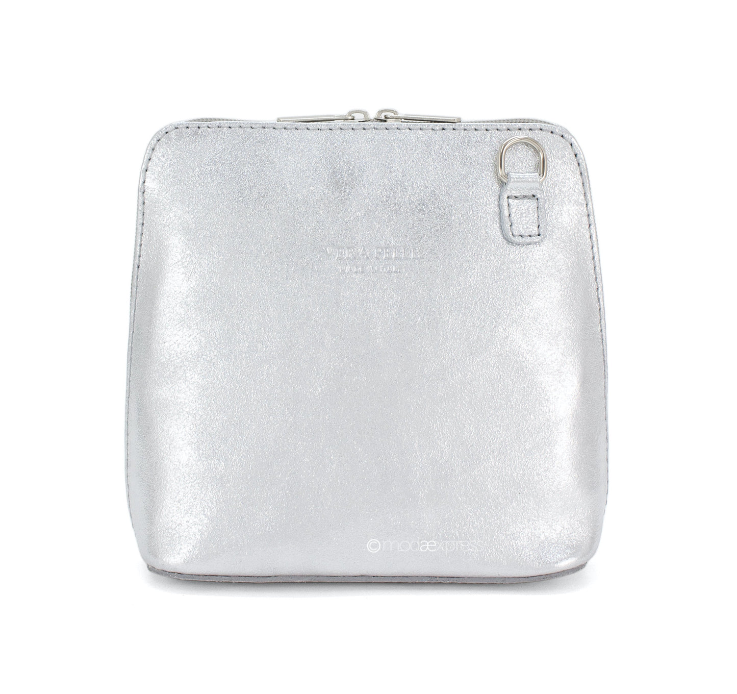 Rhianna Italian Metallic Leather Cross Body Bag - Pretty Swish Accessories Ripley Derbyshire