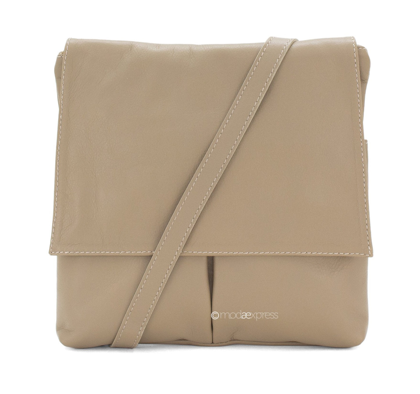 Elena Italian Leather Flap Bag - Choice of colours