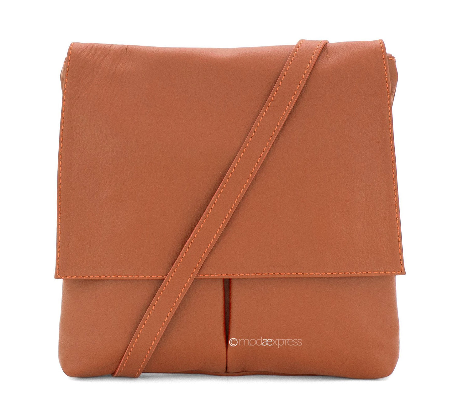 Elena Italian Leather Flap Bag - Choice of colours