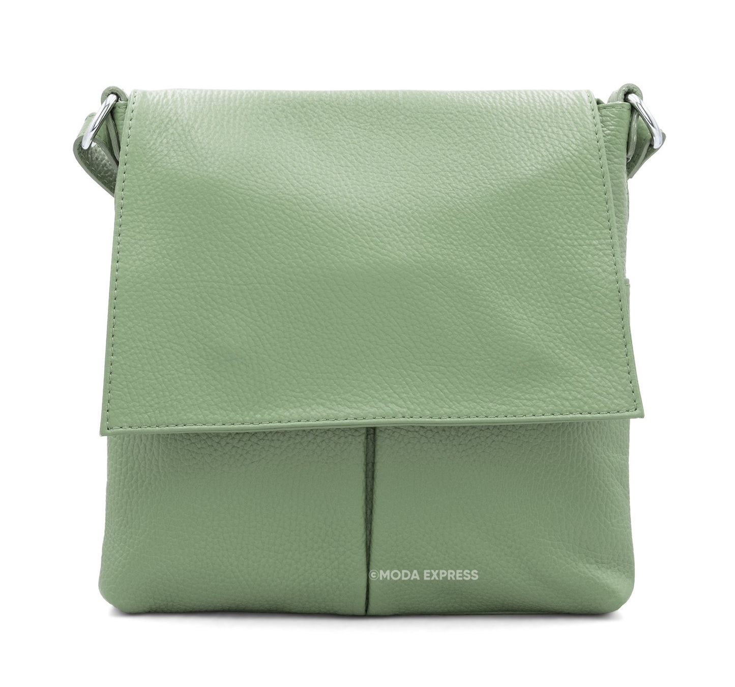 Elena Italian Leather Flap Bag - Choice of colours