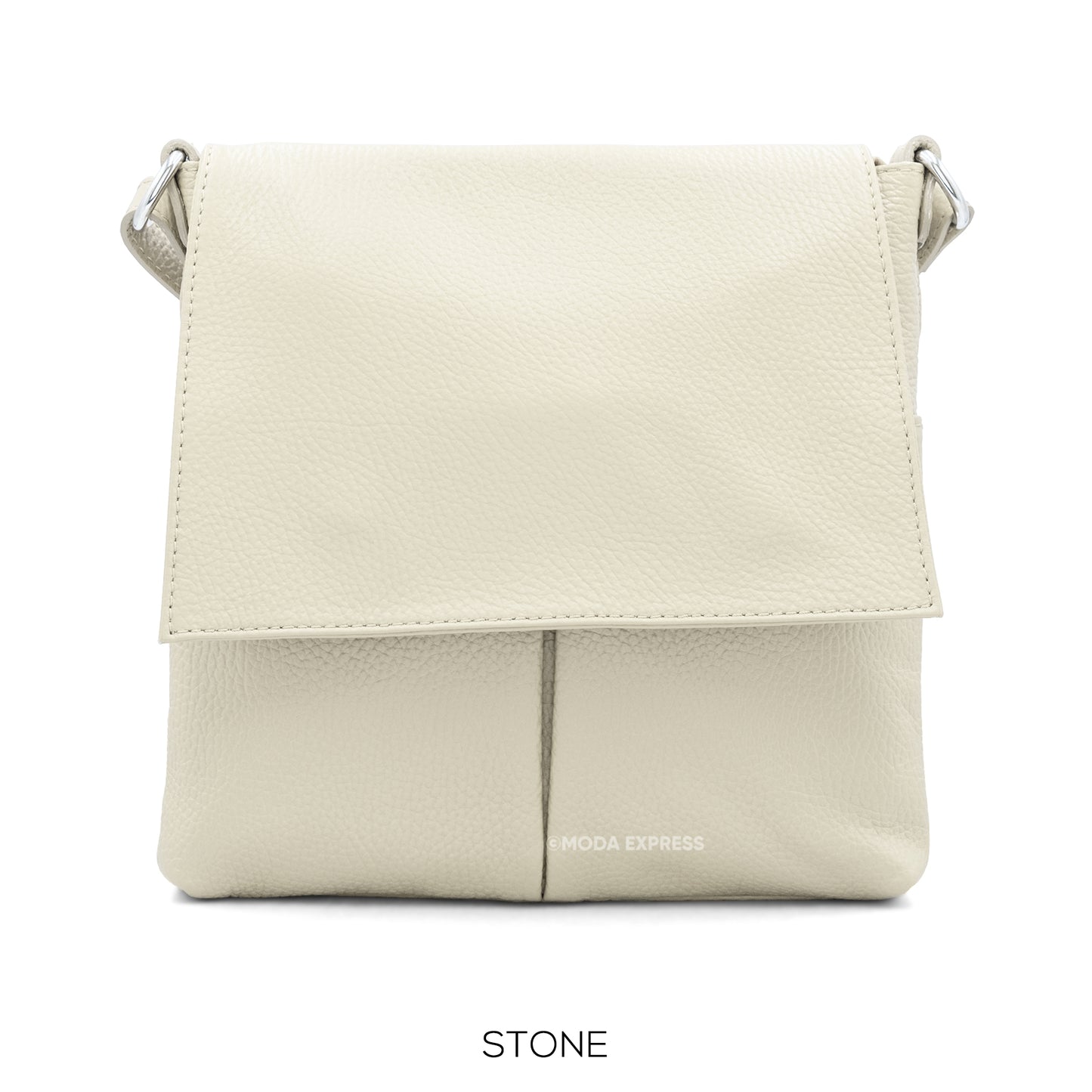 Elena Italian Leather Flap Bag - Choice of colours