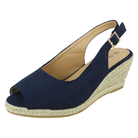 Savannah Navy Slingback Sandals