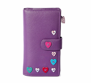 Mala Leather Lucy Large Tab Purse - Choice of colours