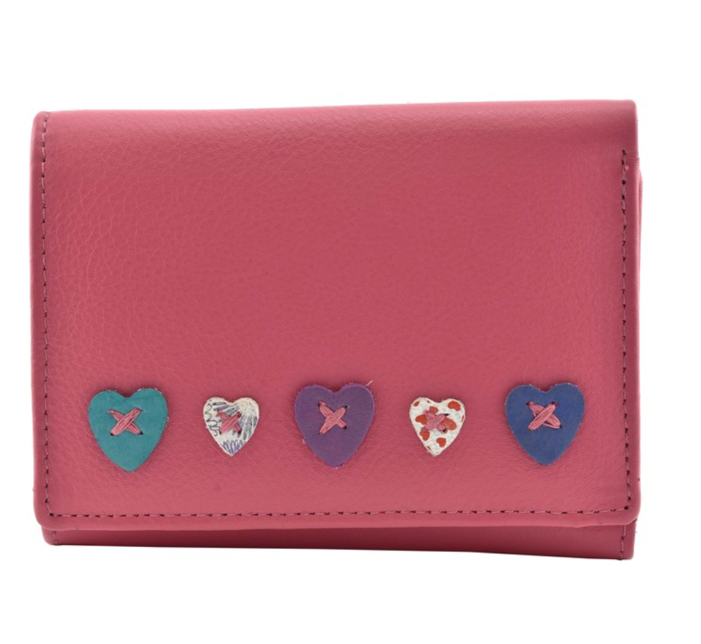 Mala Leather Lucy Medium Trifold Purse - Choice of colours