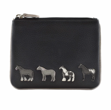 Load image into Gallery viewer, Mala Leather Best Friends Horses Coin Purse