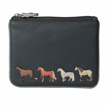 Load image into Gallery viewer, Mala Leather Best Friends Horses Coin Purse
