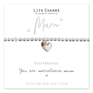Life Charms Marvellous Mum Heart Bracelet