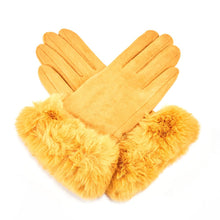Load image into Gallery viewer, Glam Faux Fur Cuff Gloves - Choice of Colours