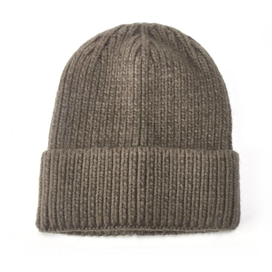 Ribbed Winter Hat - Olive Green
