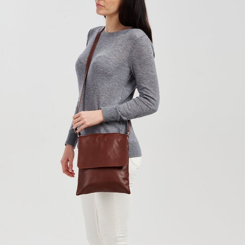 Sofia Italian Leather Messenger Bag - Pretty Swish Accessories Ripley Derbyshire