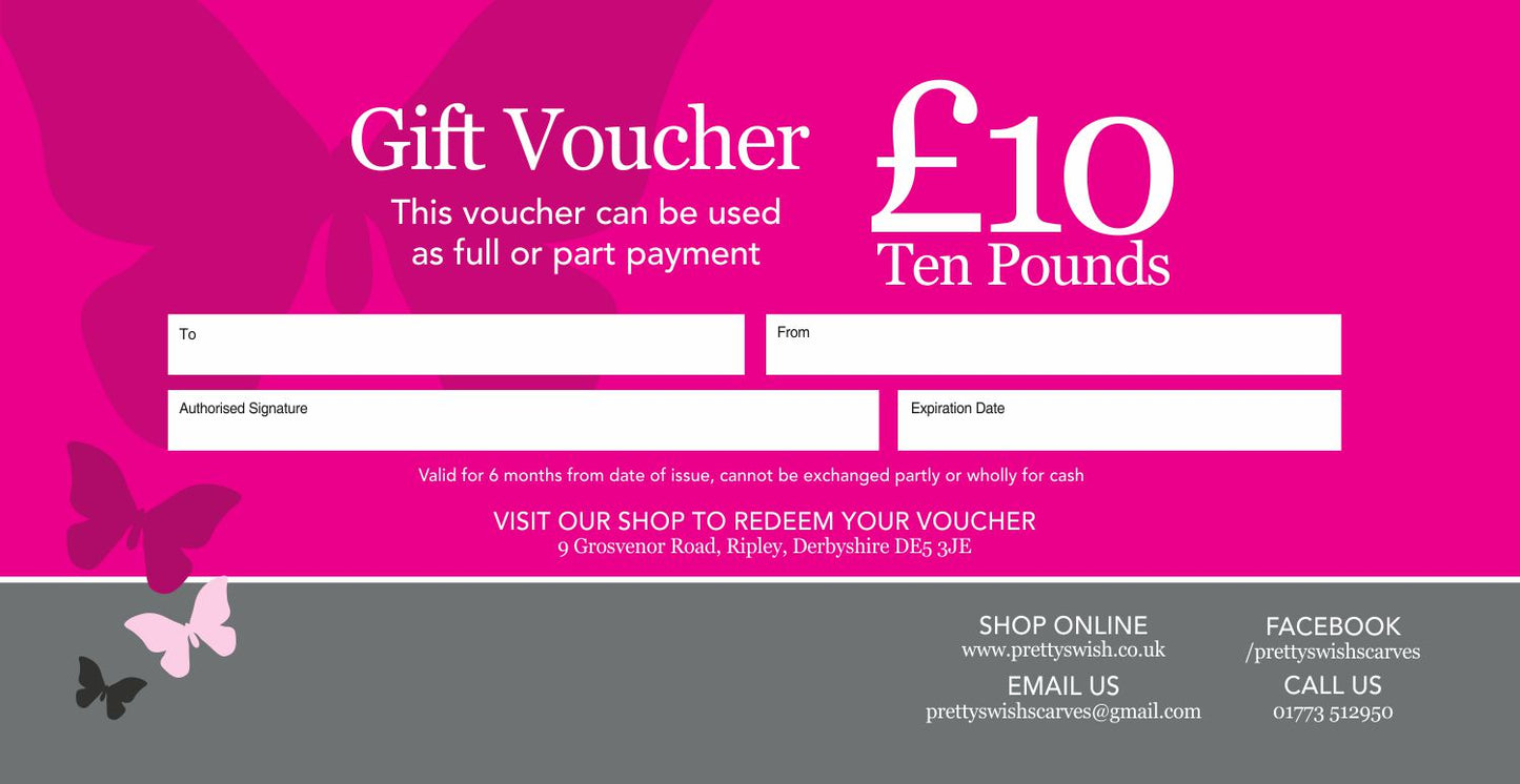 Pretty Swish Gift Vouchers