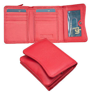 Prime Hide Compact Curvy Leather Purse - Choice of colours