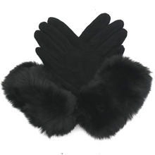 Load image into Gallery viewer, Glam Faux Fur Cuff Gloves - Choice of Colours